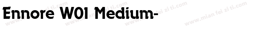 Ennore W01 Medium字体转换